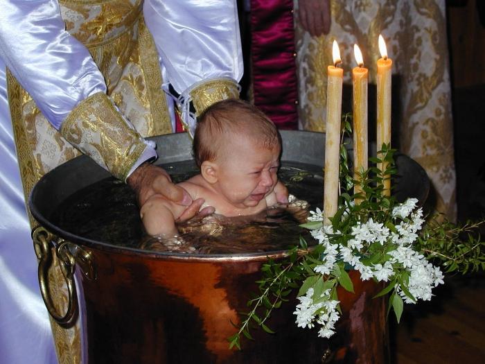 таинство крещения младенца