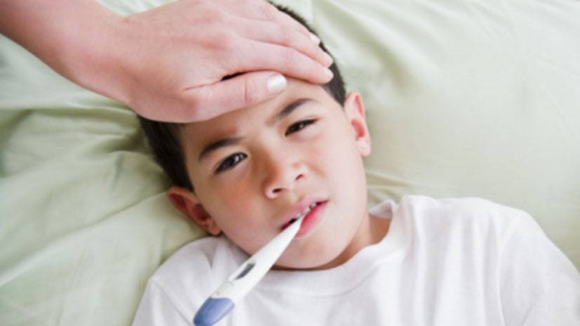 Повышение температуры у ребенка при гриппе