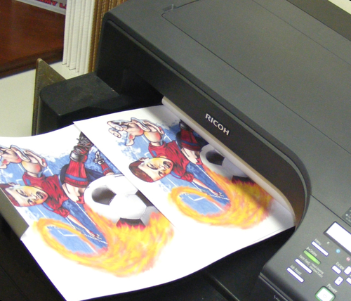 Цветная печать струйного принтера