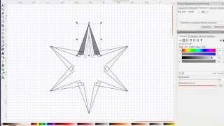 Как нарисовать объект с лучевой симметрией в векторе 1