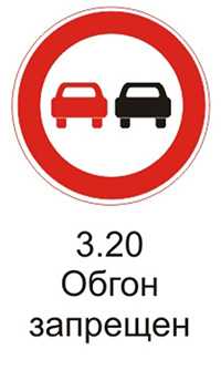 Дорожный знак 3.20 «Обгон запрещен» комментарии