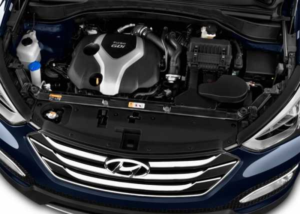 Двигатель кроссовера Hyundai Santa Fe имеет мощность 175 или 197 лошадиных сил