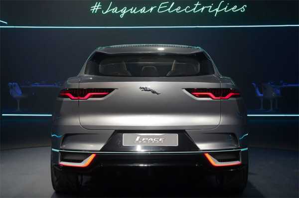 фото Jaguar I-Pace Concept 2017-2018 вид сзади