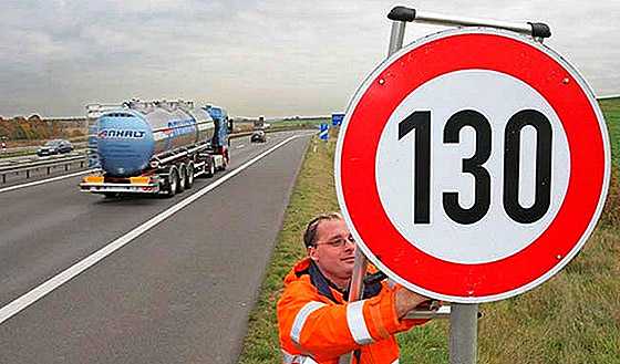 ограничение скорости на автомагистралях