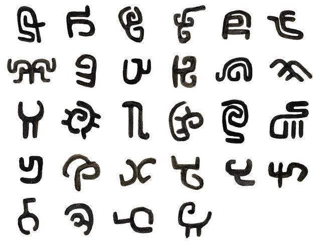 Как писать различными символами
