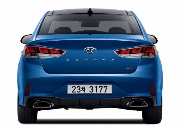 картинки Hyundai Sonata 2017-2018 вид сзади